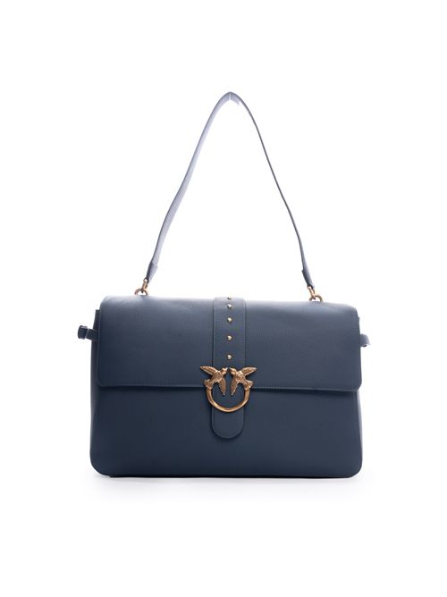 Borsa Love One Extra Sloucht in pelle bottalata Blu indaco PINKO | 105067 A2OXG08Q